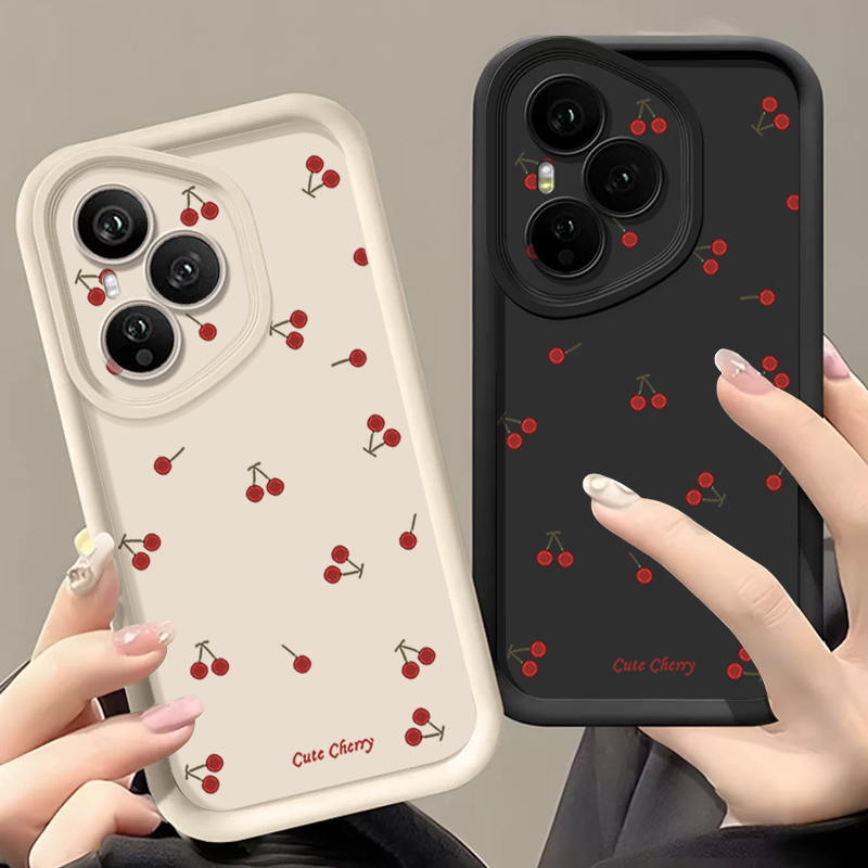 Phone Cases Red - Mini Red Cherry Printed Soft TPU