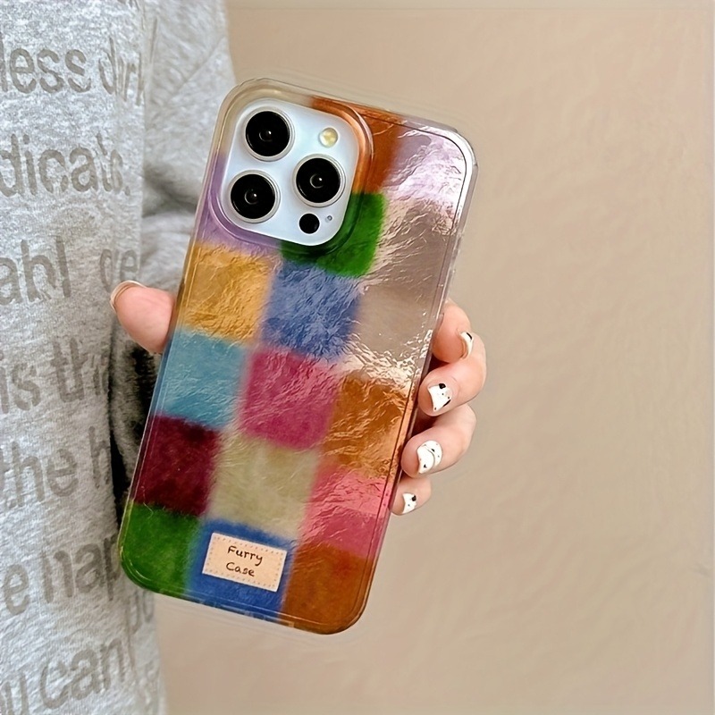 Phone Cases For Iphone 13 - Retro Autumn And Winter Colorful Square