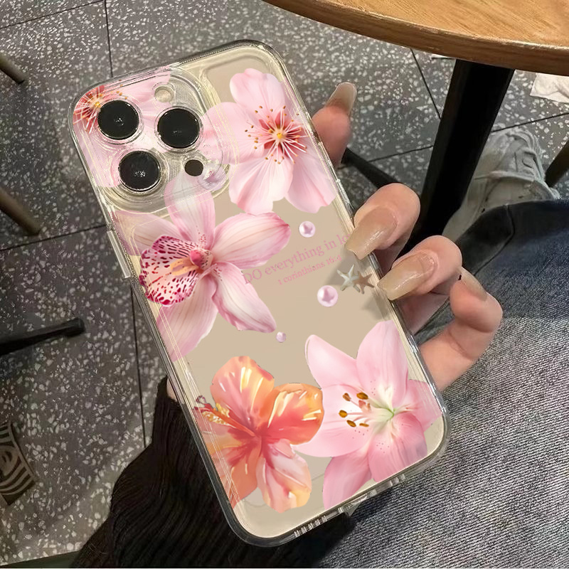 Silicone Lily Flower Phone Cas - Phone Cases Red 评论和价格