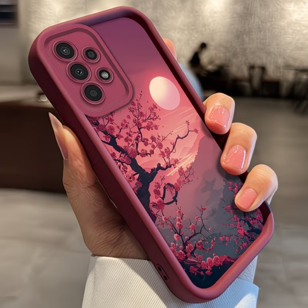 Sunset Mountain Peak Anti-Fall - Phone Cases Red 评论和价格