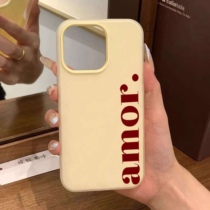 Red Amor. Letter Print Persona - Phone Cases Red 评论和价格