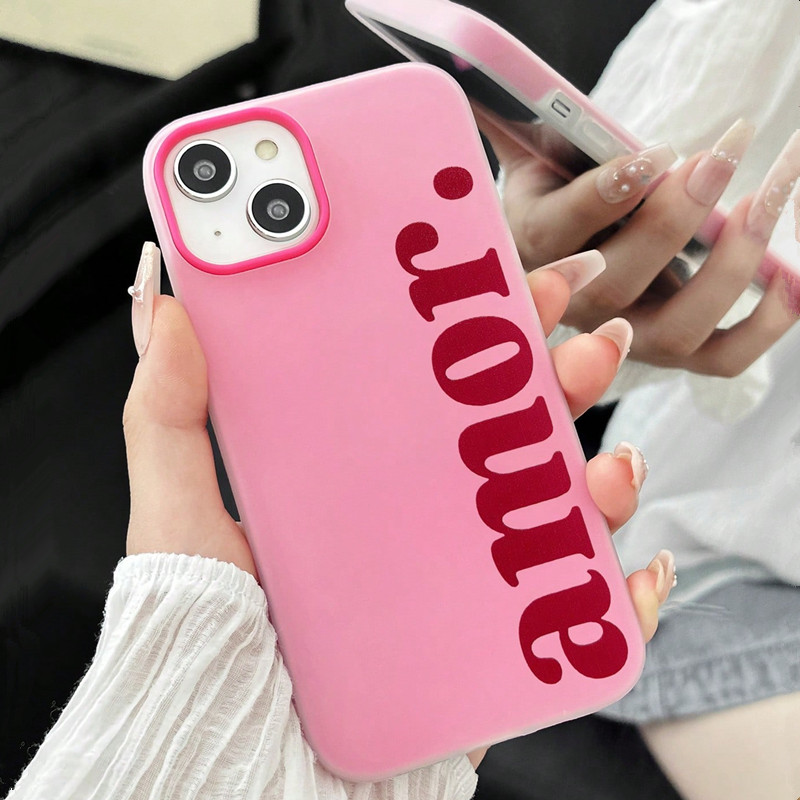 Red Amor. Letter Print Persona - Phone Cases Red 评论和价格