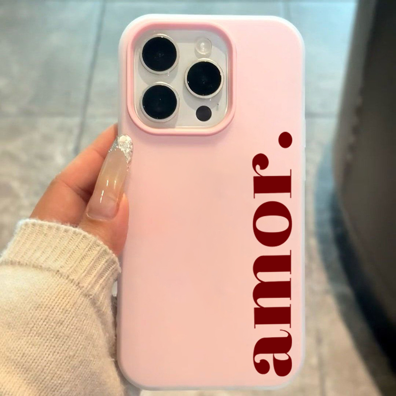 Red Amor. Letter Print Persona - Phone Cases Red 评论和价格