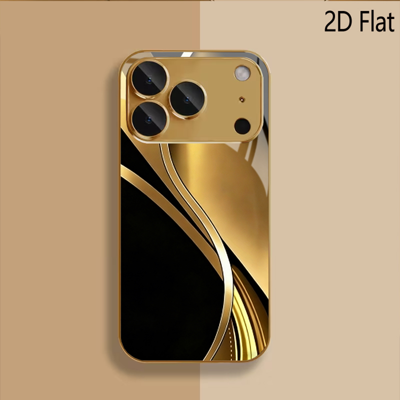 black gold print Patterned tem - Phone Cases That Cover The Camera 评论和价格