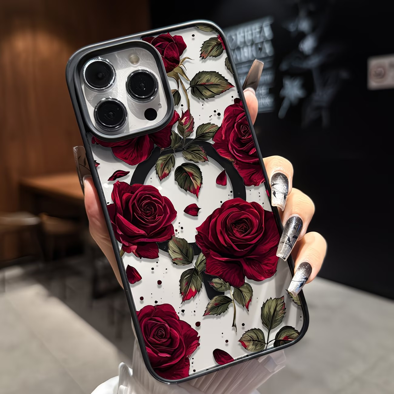 Vintage Red Rose Floral Patter - Phone Cases Vintage 评论和价格