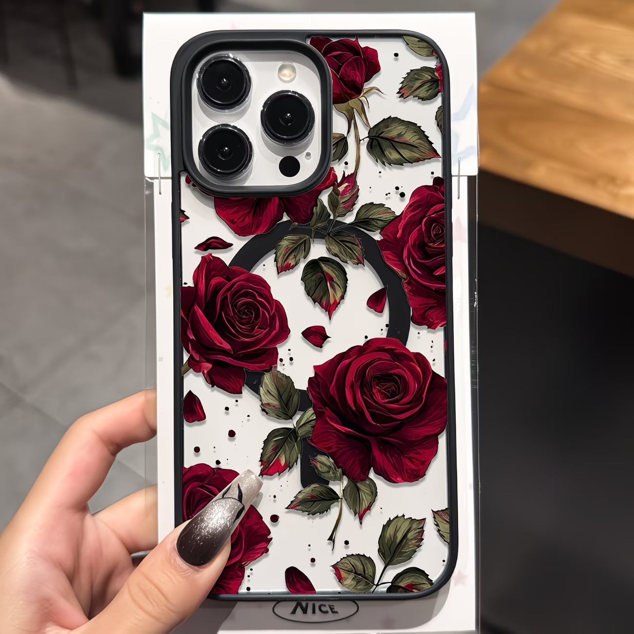 Vintage Red Rose Floral Patter - Phone Cases Vintage 评论和价格