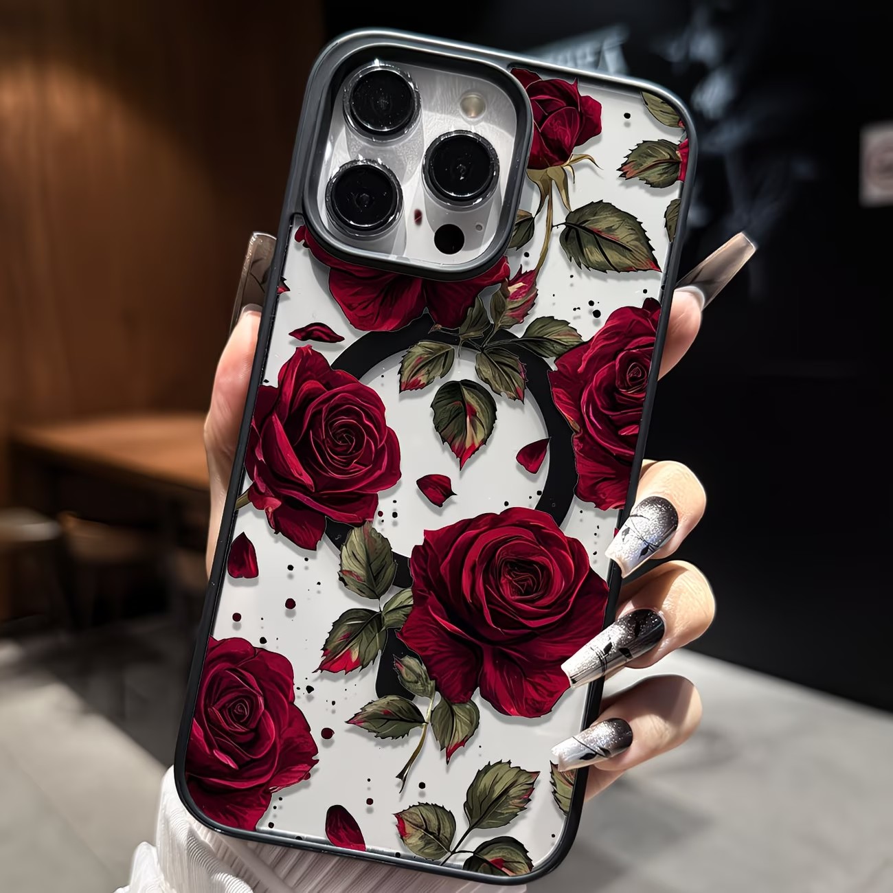 Vintage Red Rose Floral Patter - Phone Cases Vintage 评论和价格