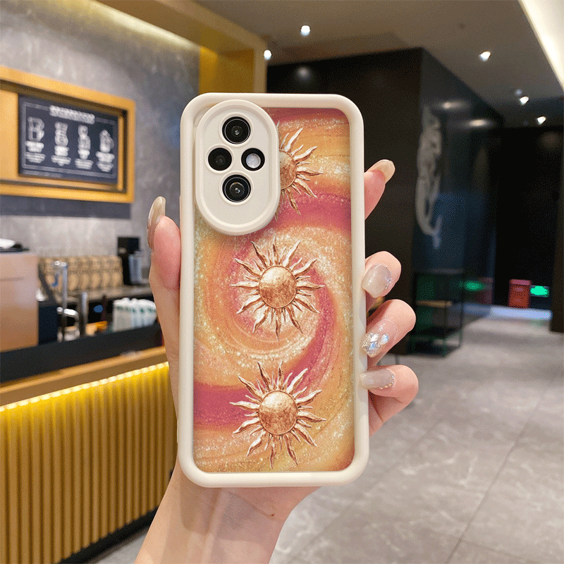 Vintage Golden Starry Sky Sun  - Phone Cases Vintage 评论和价格