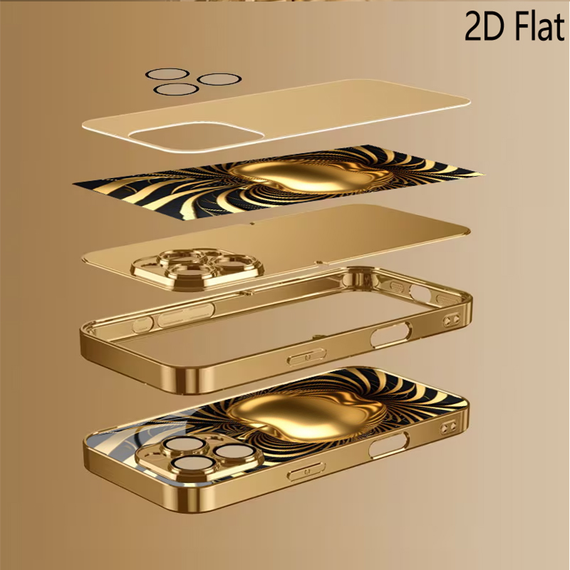 Golden Apple Patterned tempere - Phone Cases That Cover The Camera 评论和价格