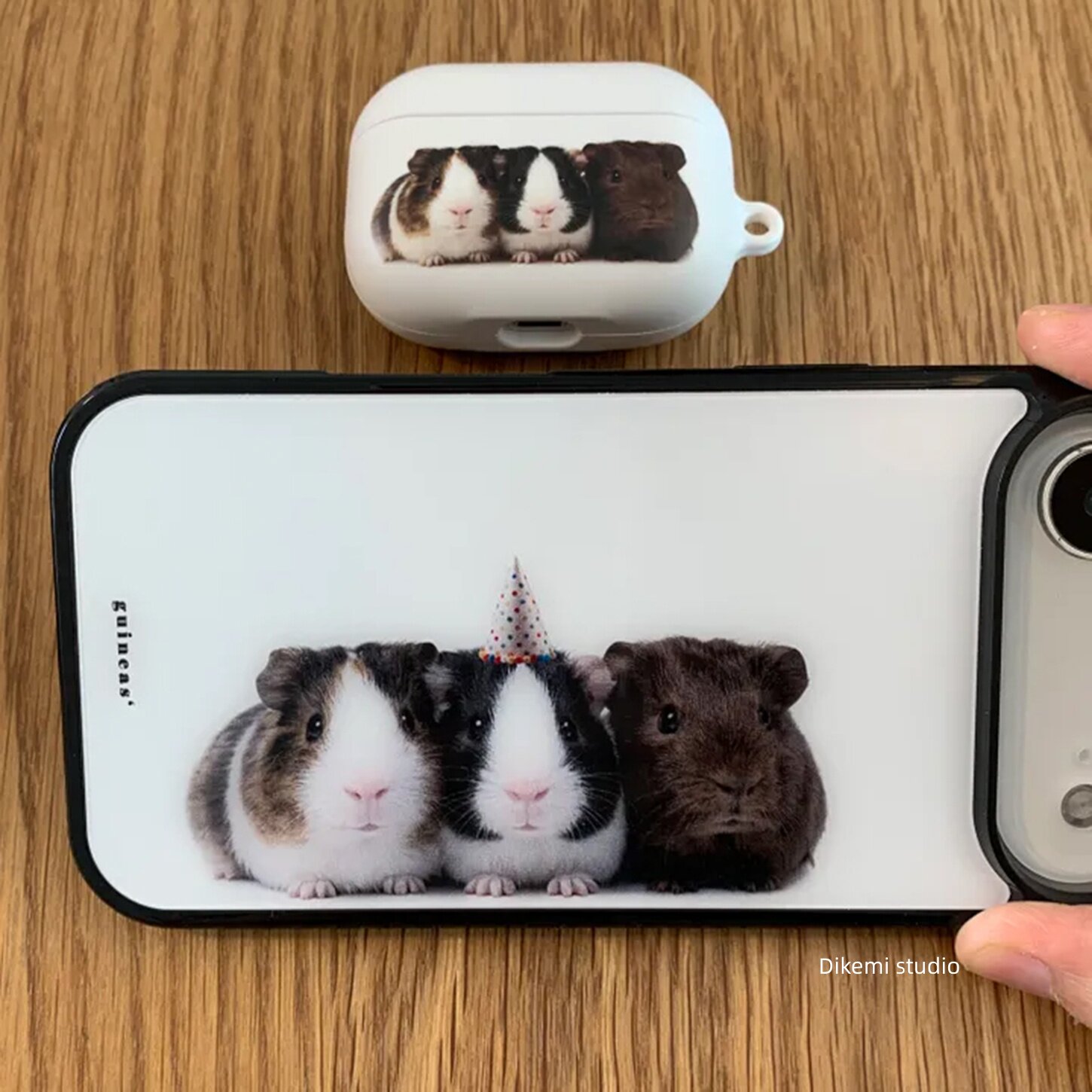Korean Ins Lovely Three Guinea - Phone Cases Korea 评论和价格