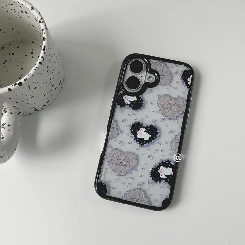 Ins Korean Retro Girl Love Rab - Phone Cases Korea 评论和价格