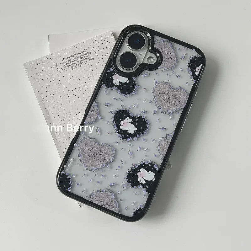 Ins Korean Retro Girl Love Rab - Phone Cases Korea 评论和价格
