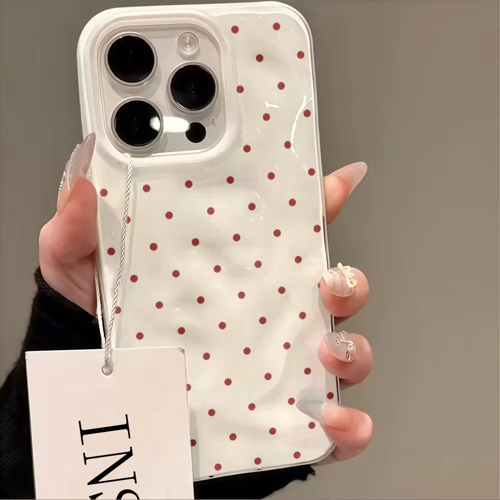 Korean Simple Solid Color Polk - Phone Cases Korea 评论和价格