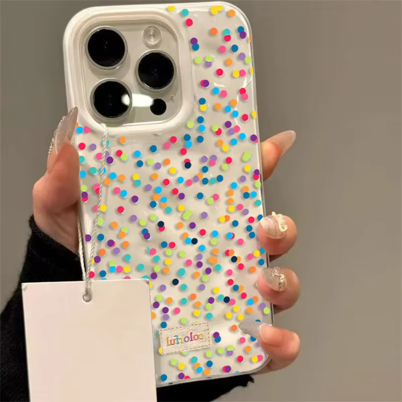 Korean Simple Solid Color Polk - Phone Cases Korea 评论和价格