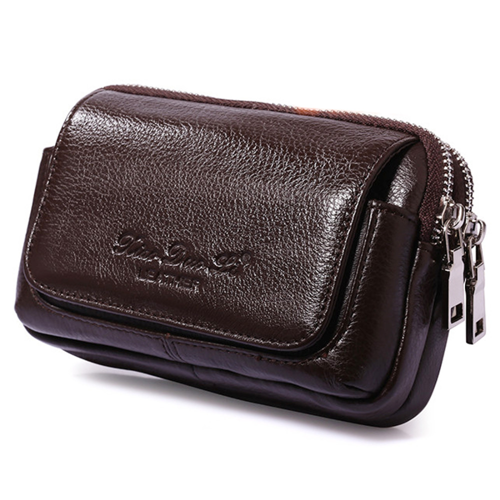 Men Genuine Leather Waist Fann - Phone Cases Blunt 评论和价格