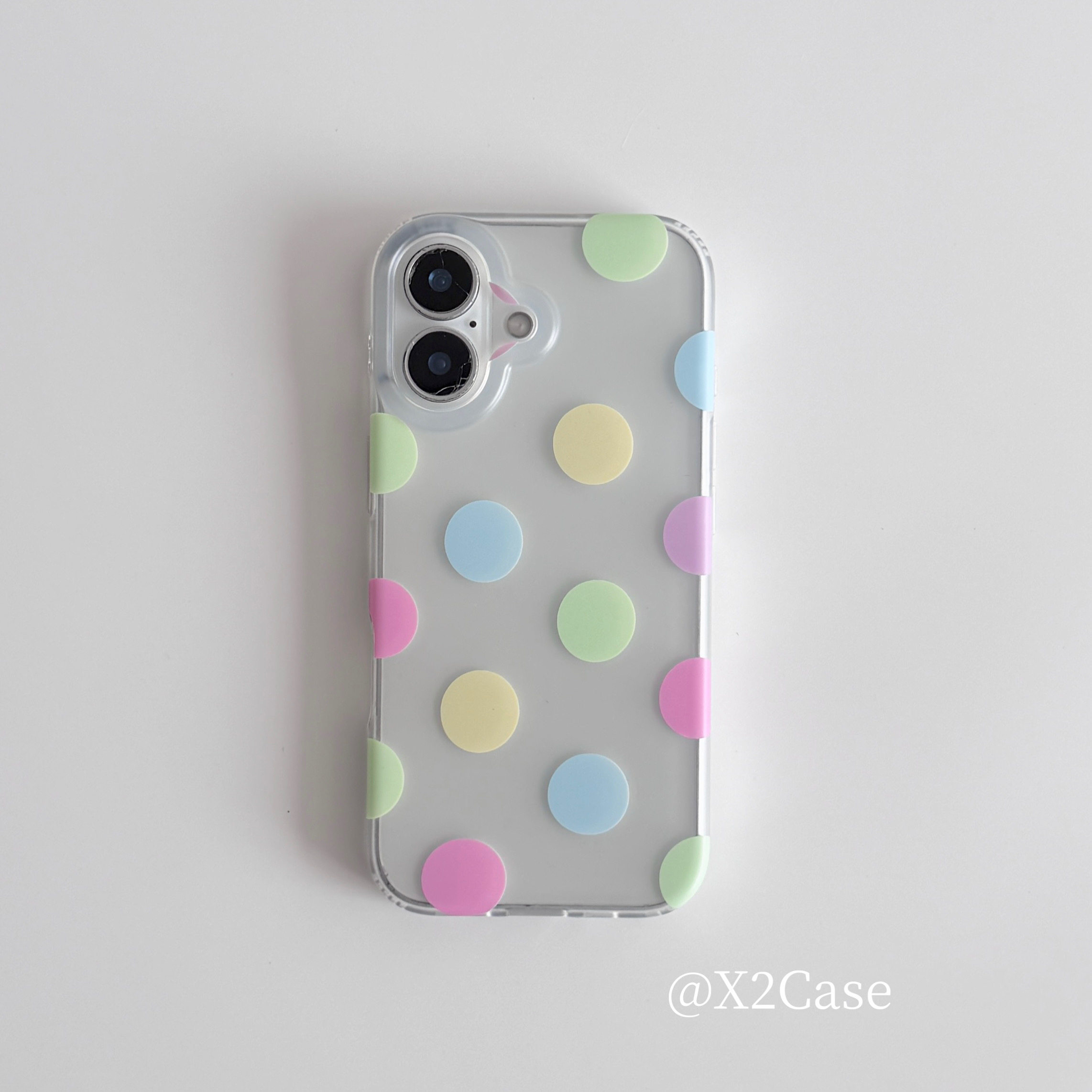 Korea Ins Colorful Polka Dots  - Phone Cases Korea 评论和价格