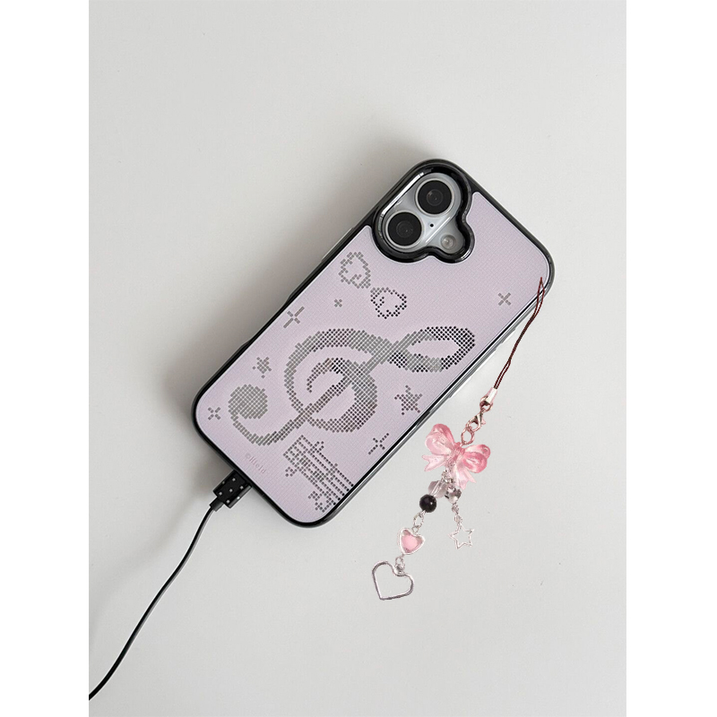 INS Korean Pink Mosaic Music N - Phone Cases Korea 评论和价格