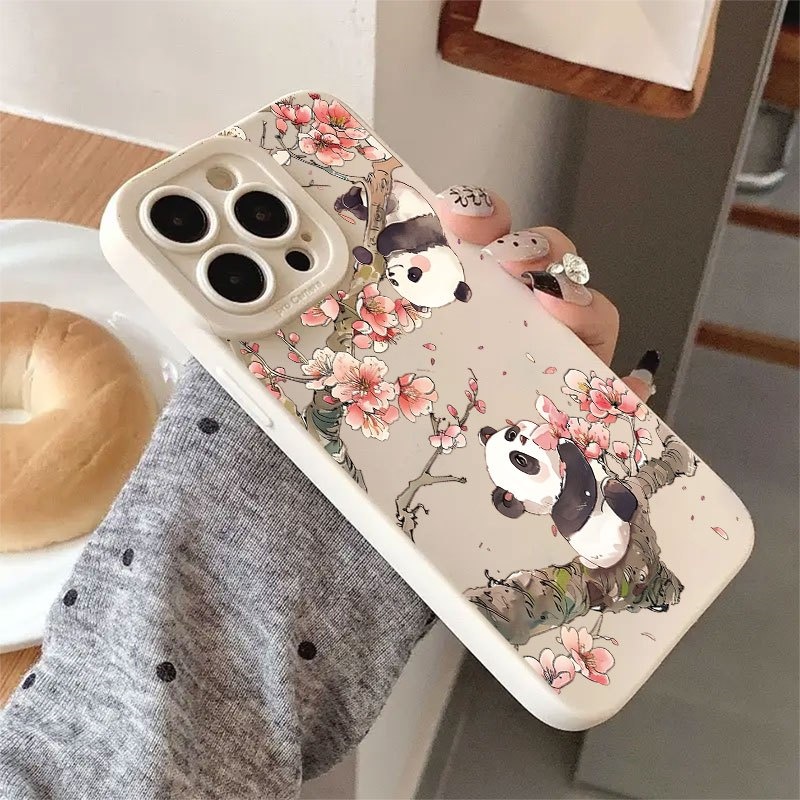 Kawaii Panda Sakura Camera Bum - Phone Cases That Cover The Camera 评论和价格