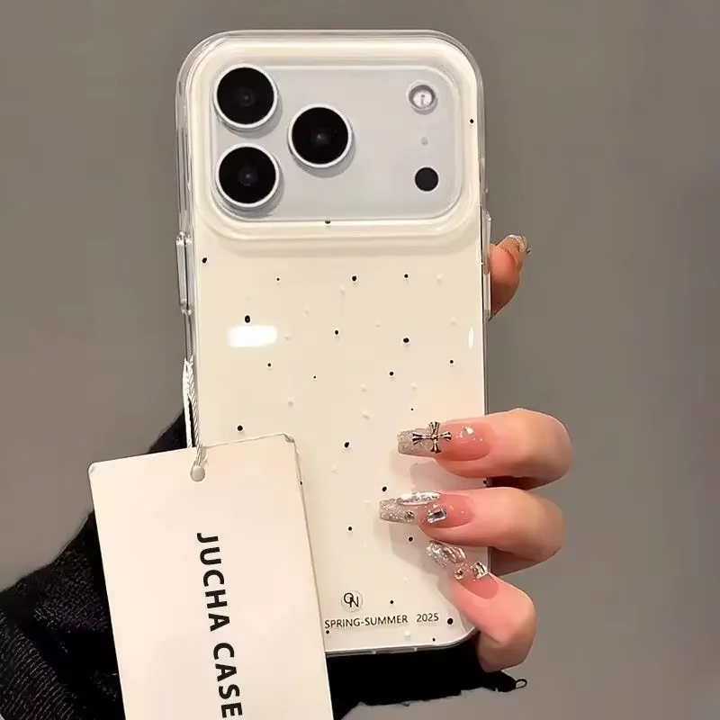 Simple Korean-Style White spla - Phone Cases Korea 评论和价格