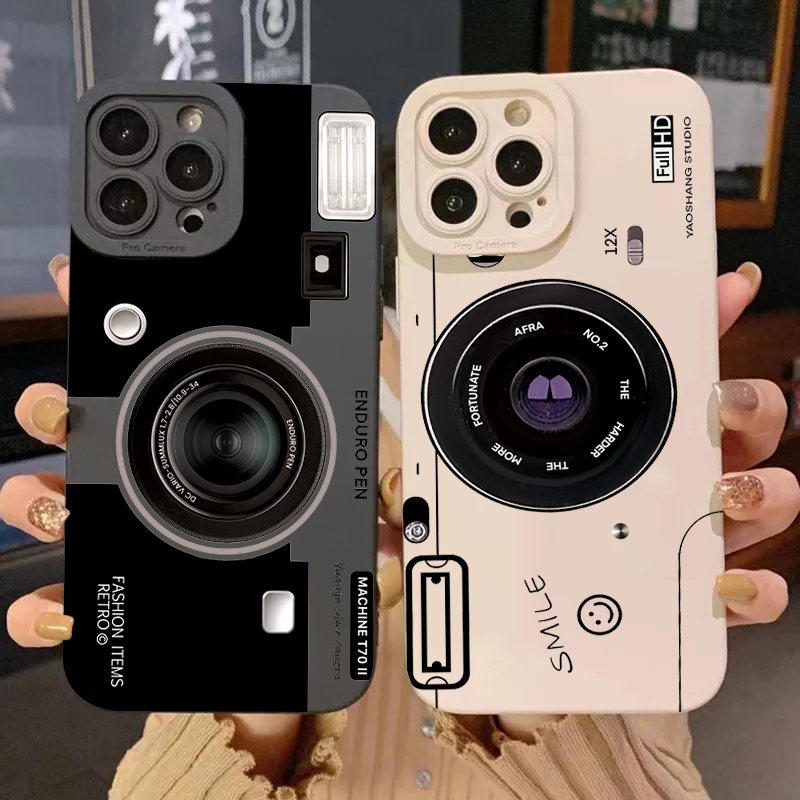Vintage Camera Silicone Soft T - Phone Cases That Cover The Camera 评论和价格